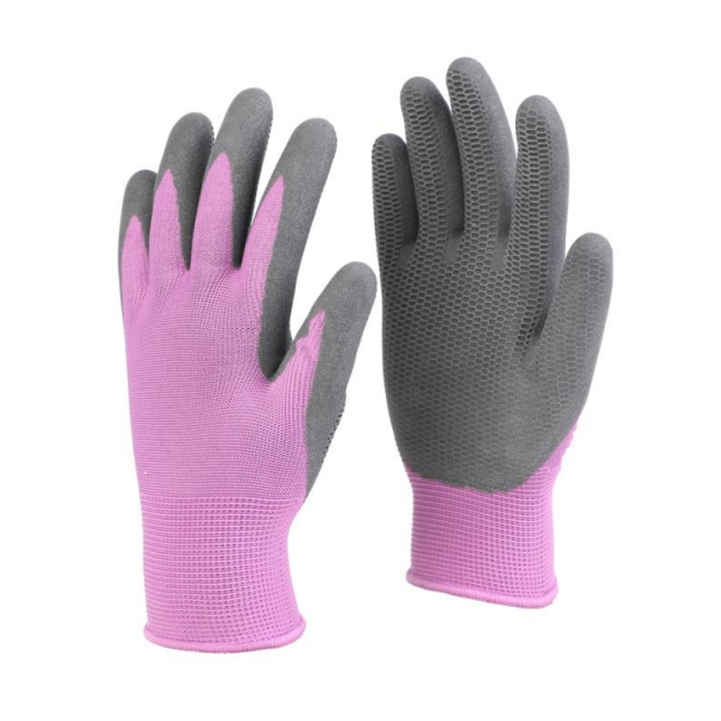 FOAM LATEX EMBOSSED GLOVE CANDY COLOR PURPLE FOAM LATEX EMBOSSED GLOVE CANDY COLOR PURPLE