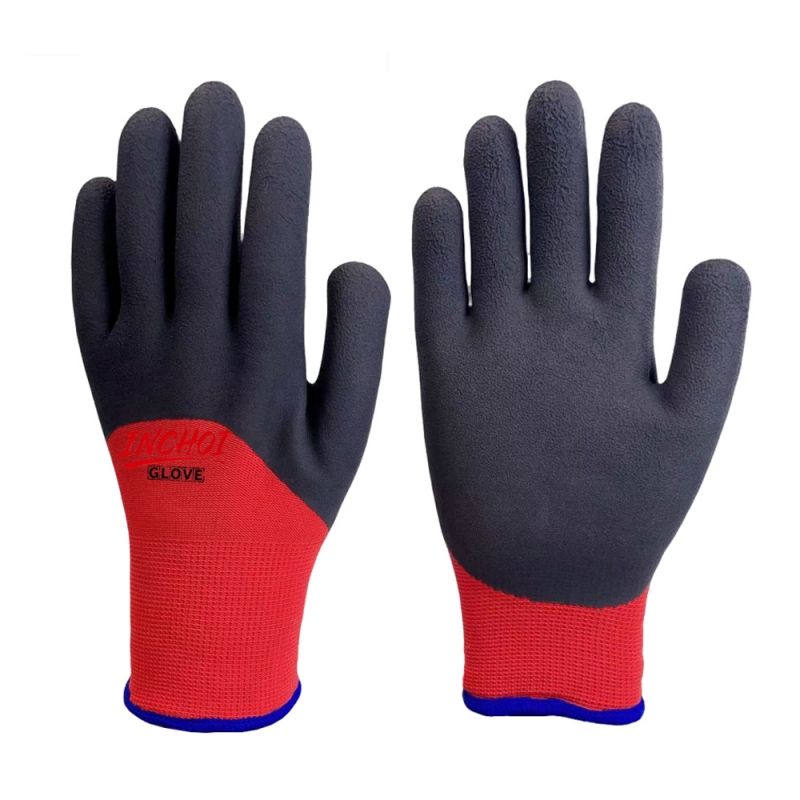 Double Layer Winter Latex Gloves