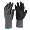 MICRO FOAM NITRILE DOTS GLOVES GREY/BLACK