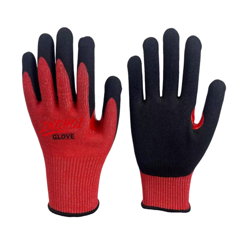 Sandy Nitrile Cut  Gloves & Reinforced Thumb Crotch