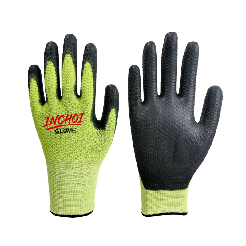 Hexa-Comb Design PU Coated Work Gloves