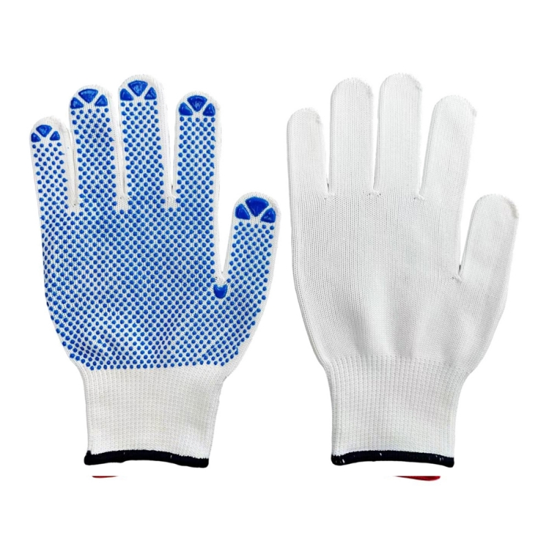 10-Gauge Knit Glove with PVC Dot Grip Options