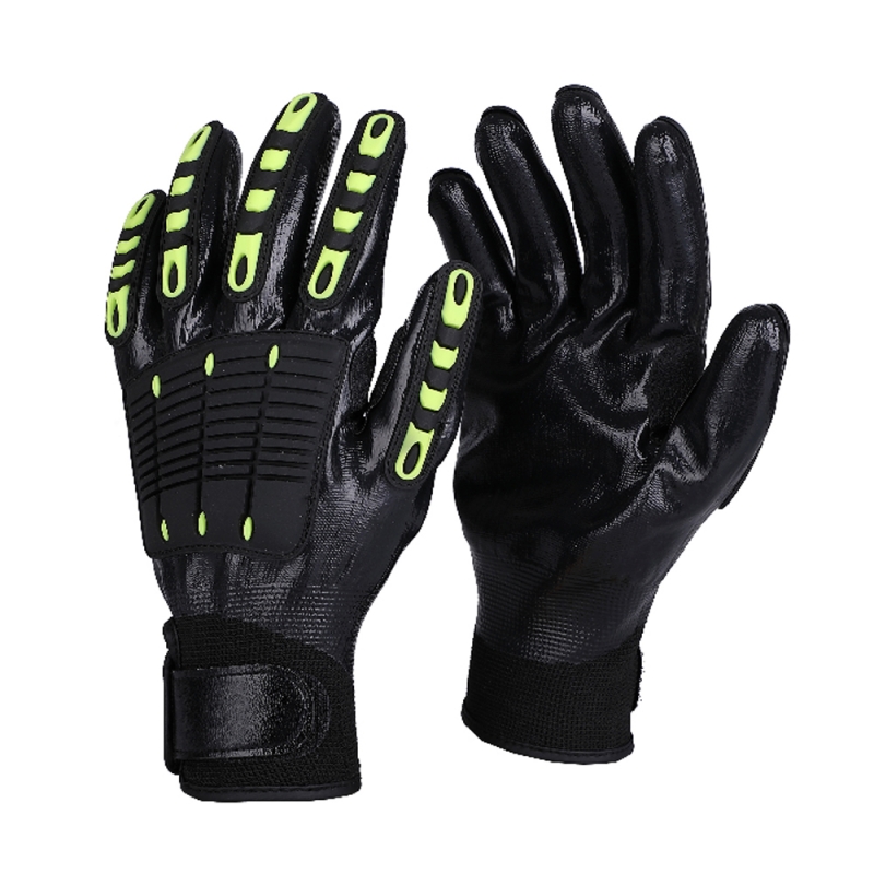 IMPACT GLOVES WITH SMOOTH NITRILE 
