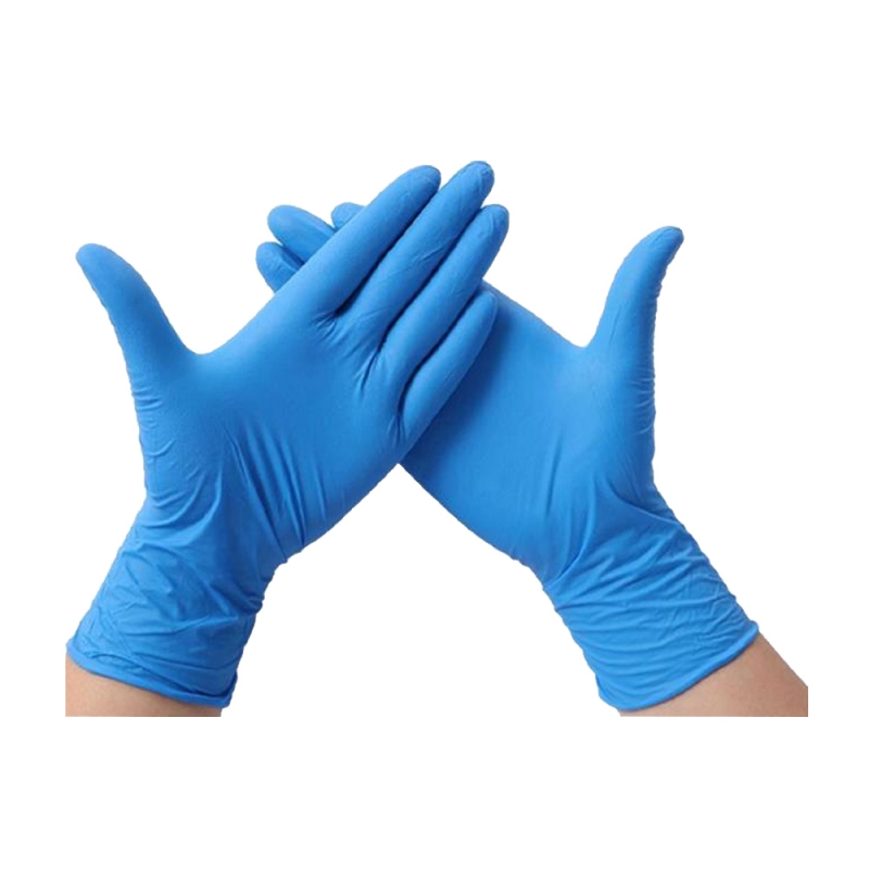 DISPOSABLE NITRILE GLOVES BLUE COLOR