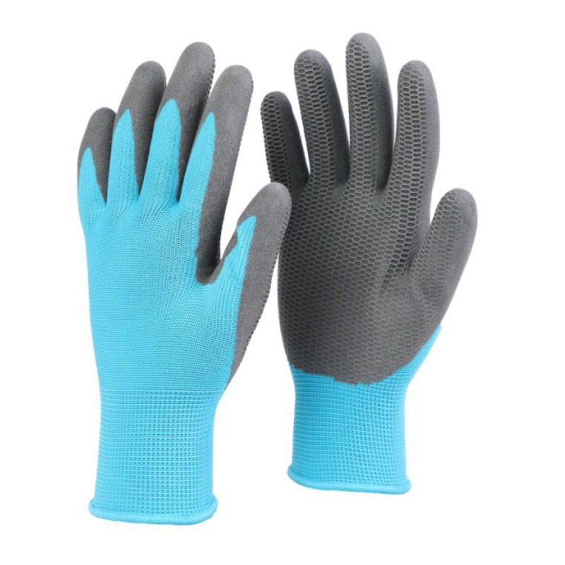FOAM LATEX EMBOSSED GLOVES CANDY COLOR BLUE FOAM LATEX EMBOSSED GLOVES CANDY COLOR BLUE