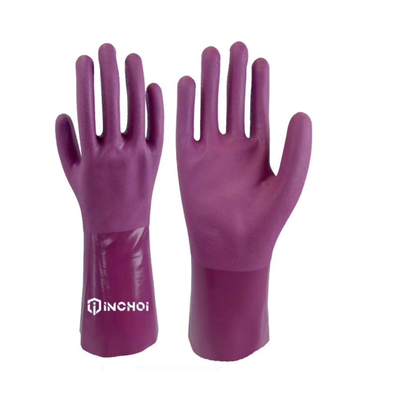 Chemical Resistant Gloves with Nitrile Granule 