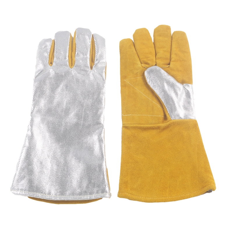 ALUMINUM LEATHER WELDING GLOVES