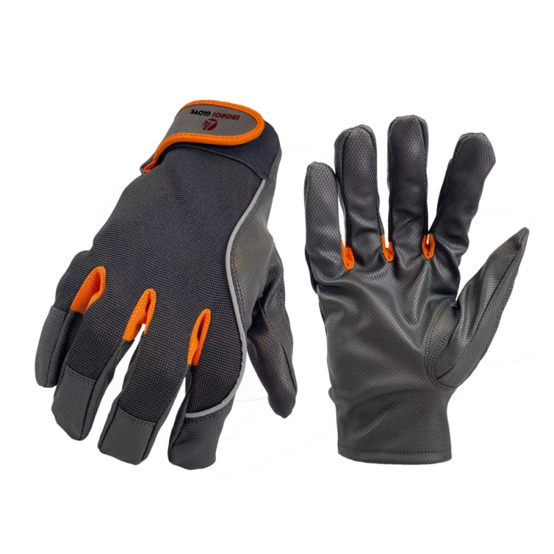 High-Visi Mechanical Gloves with Reflective Strips