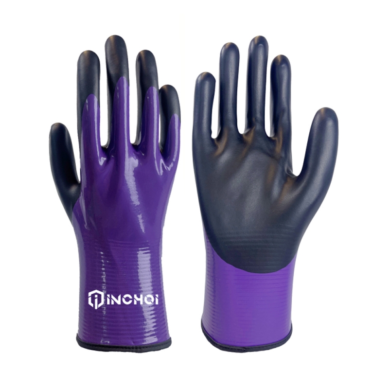 Chemical Resistant Gloves with Foam Nitrile