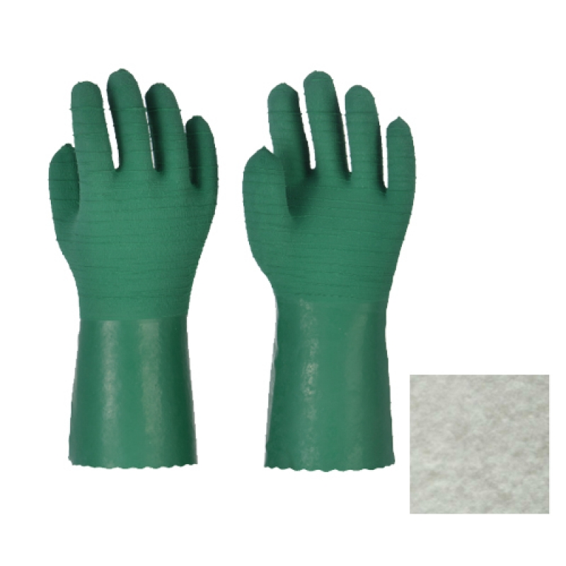 LONG CUFF LATEX COATED GLOVES JERSEY LINER