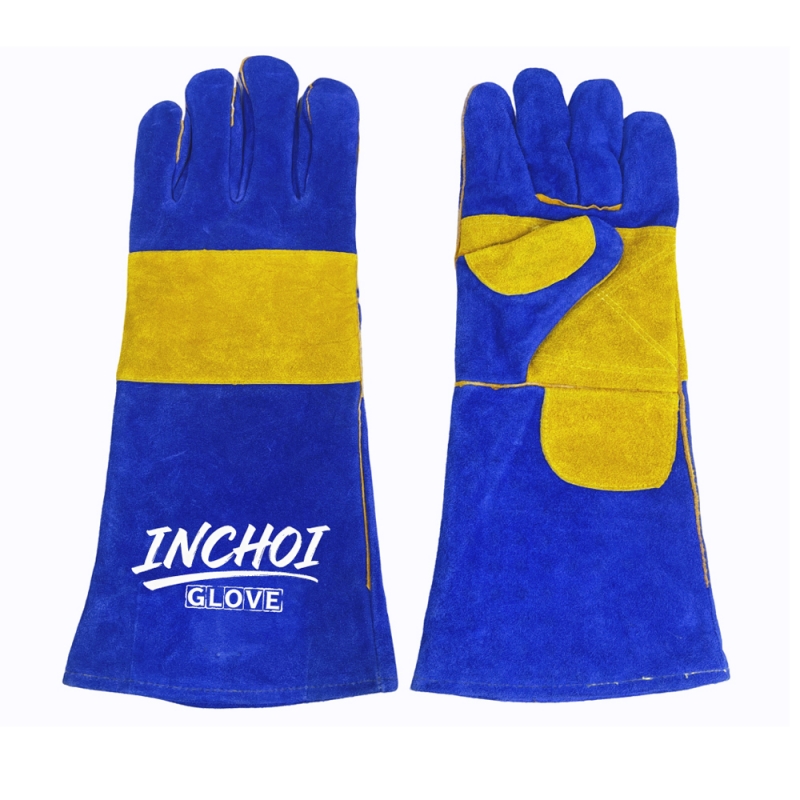 Leather Welding Gloves with Reinforced Palm