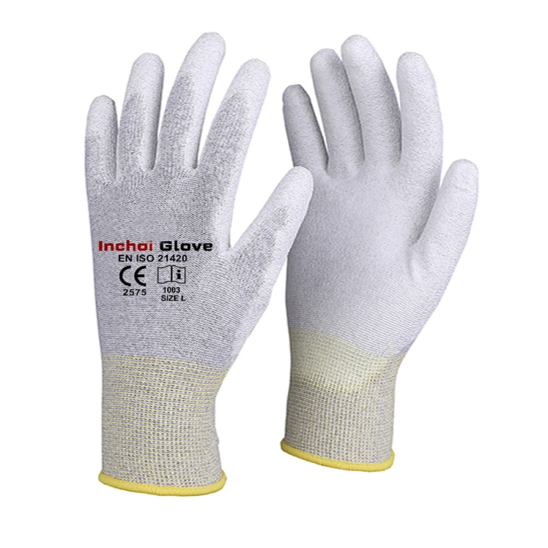 PU COATED GLOVES WITH CARTON FOR ESD PU COATED GLOVES WITH CARTON FOR ESD
