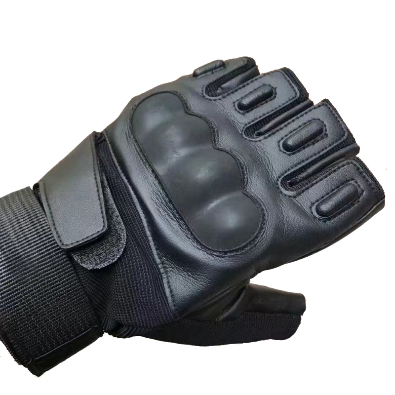 KNUCKLE PROTECTION HALF FINGER TACTICAL GLOVE
