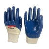 Yellow Nitrile Glove with Interlock Lining