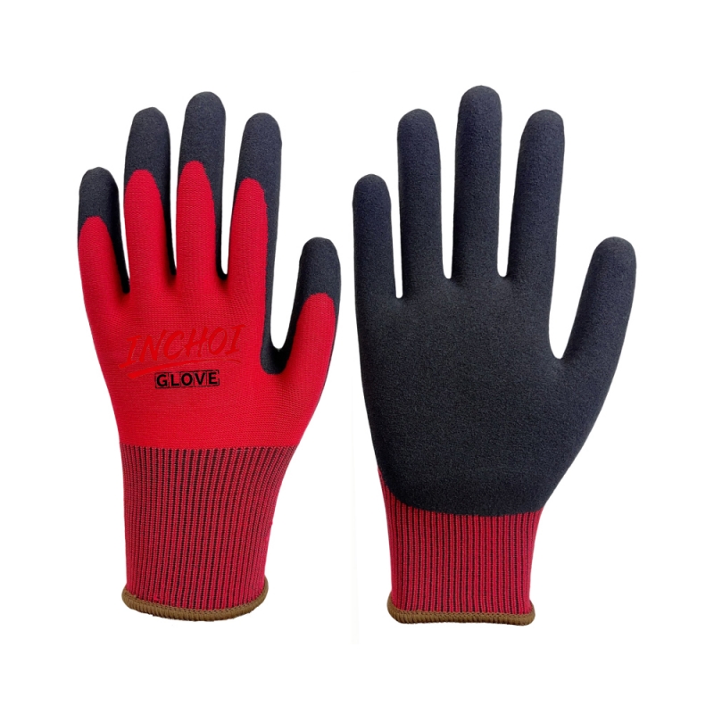 15-Gauge Work Gloves with Sandy Latex Coating
