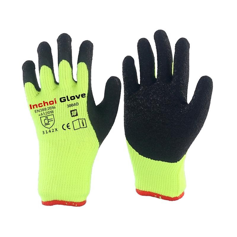 LATEX THERMAL GLOVES WINTER USE YELLOW LATEX THERMAL GLOVES WINTER USE YELLOW
