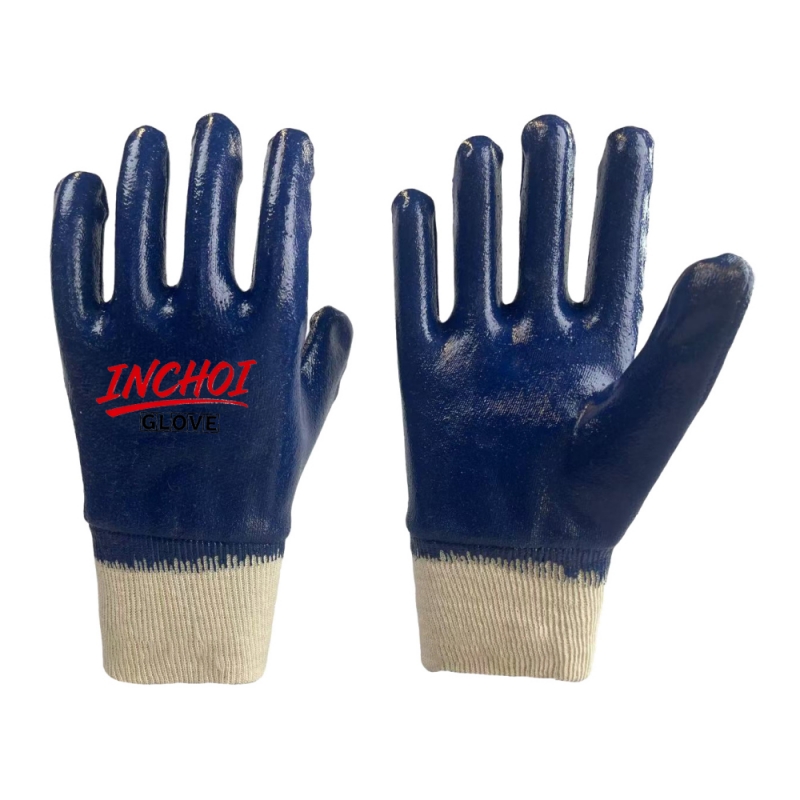 Heavy-Duty Blue Nitrile Gloves