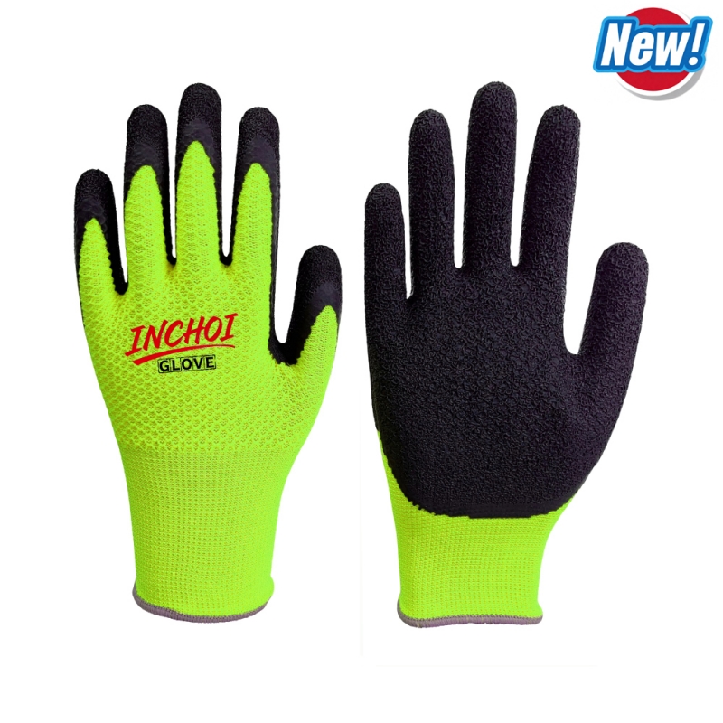 Hexa-Comb Crinkle Latex Work Gloves