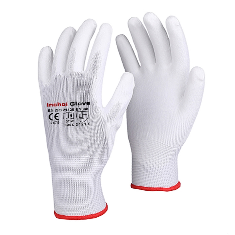 PU COATED GLOVES WHITE PU COATED GLOVES WHITE