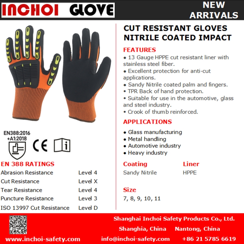 NITRILE CUT & IMPACT GLOVE CUT F/ANSI A6 NITRILE CUT & IMPACT GLOVE CUT F/ANSI A6