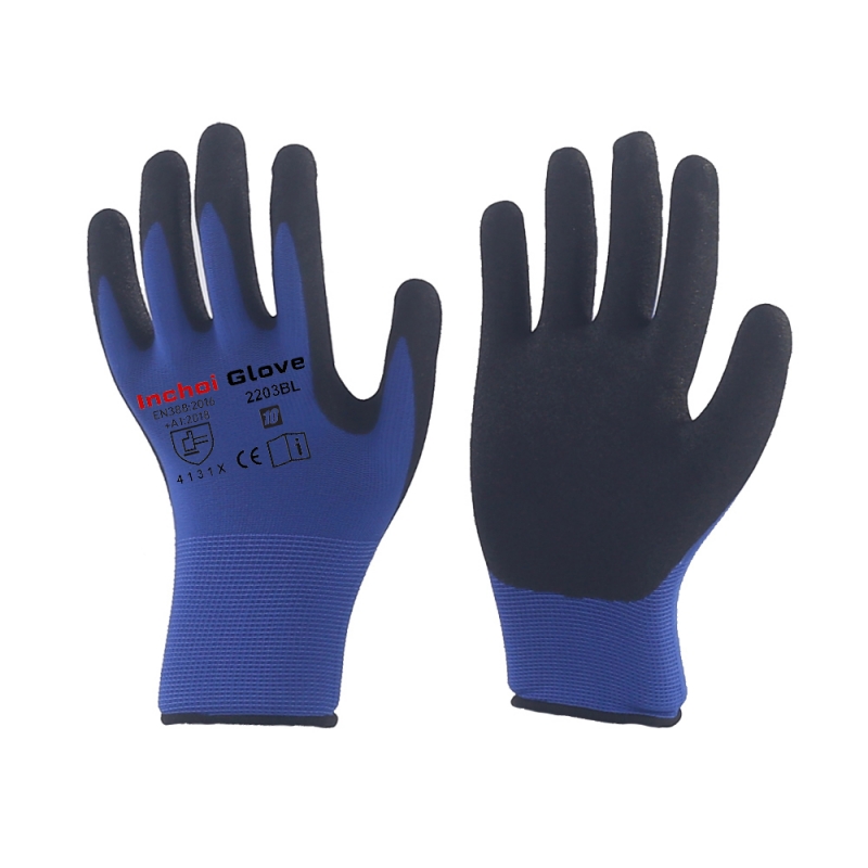SANDY FOAM NITRILE COATED GLOVES BLUE SANDY FOAM NITRILE COATED GLOVES BLUE
