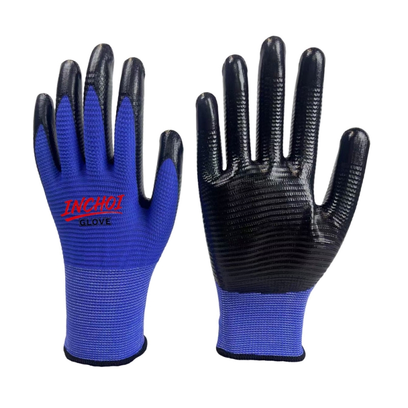 U3 knit liner Nitrile Coated Gloves