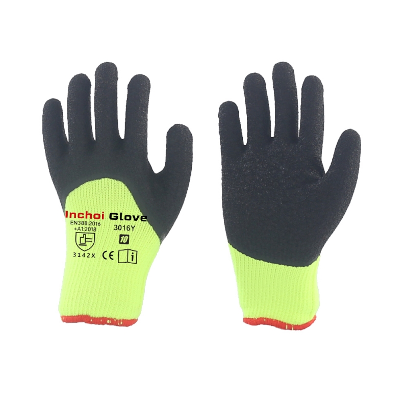 LATEX THERMAL GLOVES WINTER USE YELLOW LATEX THERMAL GLOVES WINTER USE YELLOW