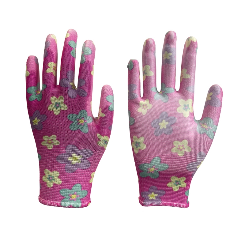 13-Gauge Garden Gloves with PU Coating