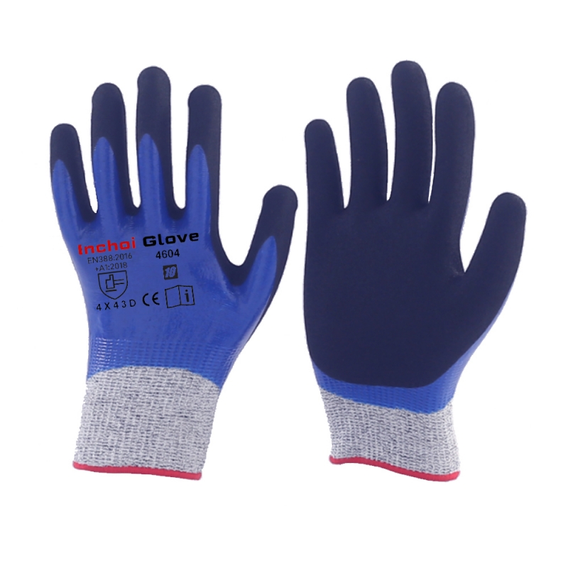 CUT RESISTANT GLOVES DOUBLE COAT SANDY NITRILE CUT RESISTANT GLOVES DOUBLE COAT SANDY NITRILE