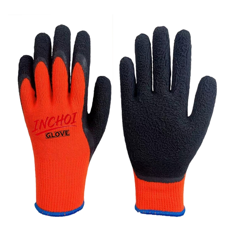 Winter Work Gloves -Acrylic Liner & Latex Coating 