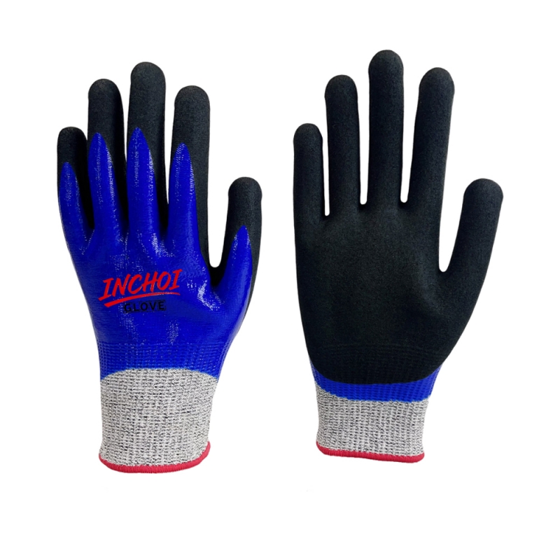 Double-Dipped Sandy Nitrile Cut-Resistant Glove 