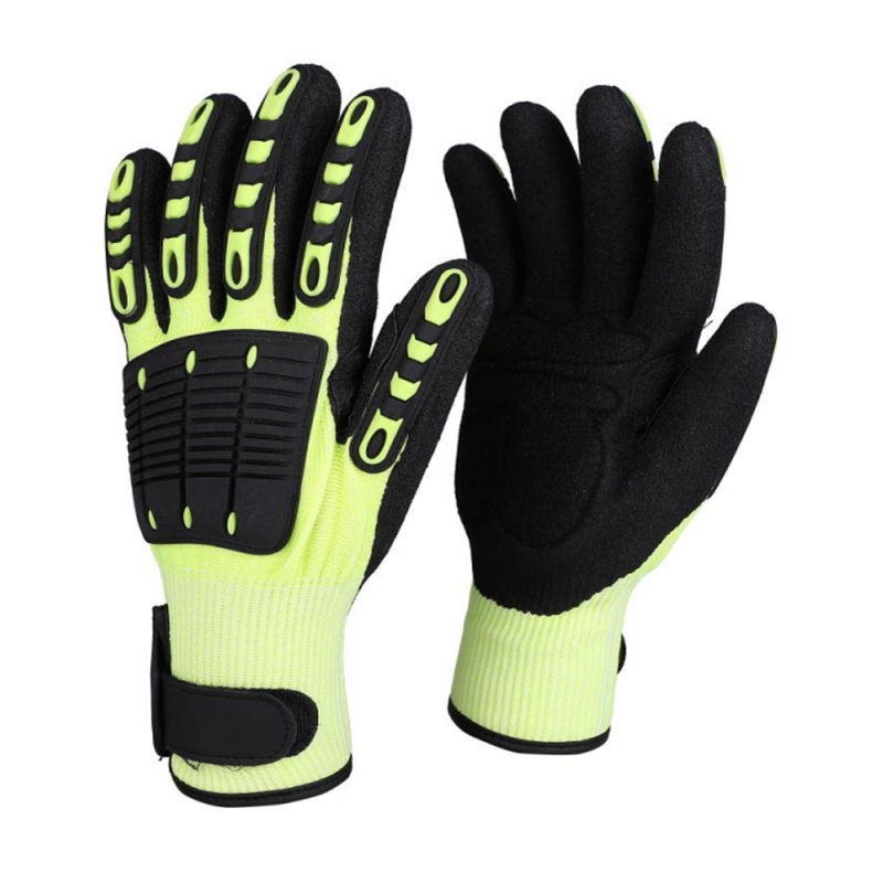 CUT RESISTANT GLOVES TPR & PADDING & VELCRO CUFF CUT RESISTANT GLOVES TPR & PADDING & VELCRO CUFF