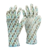 PRINTED FLOWER PU COATED GLOVES
