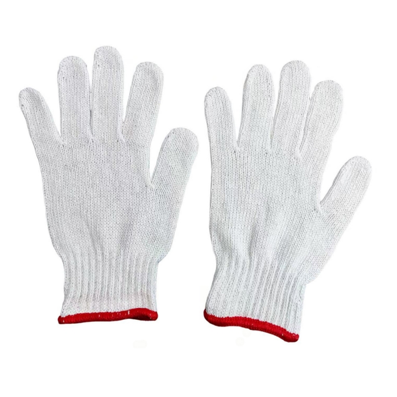 Basic 7-Gauge Knitted Gloves Bleached Color