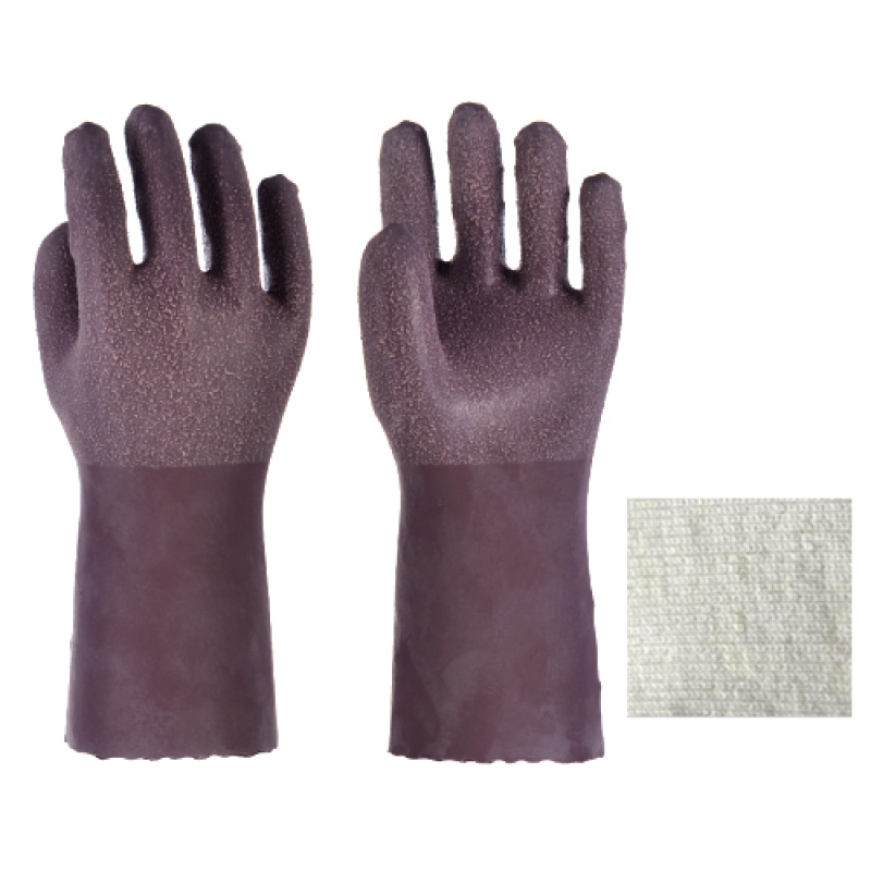 LONG CUFF LATEX COATED GLOVES JERSEY LINER