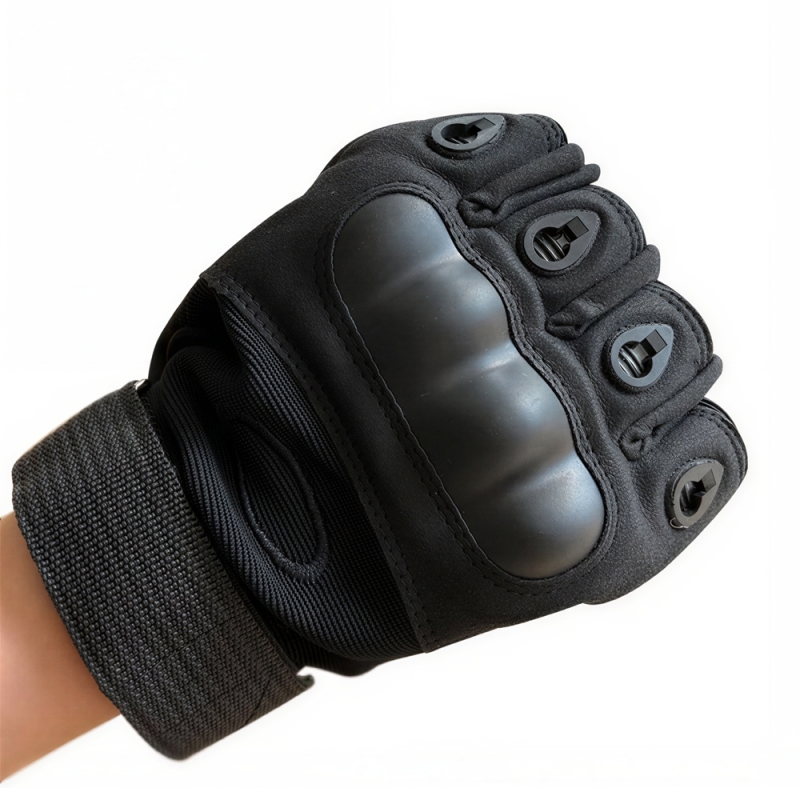 KNUCKLE PROTECTION HALF FINGER TACTICAL GLOVE
