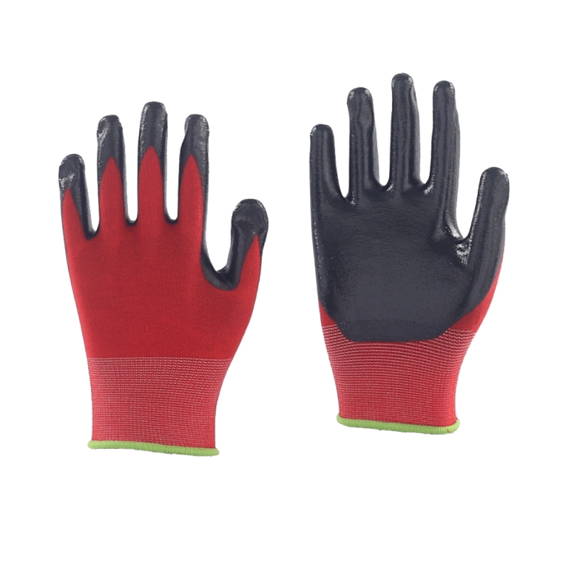 BAMBOO FIBER COATED WITH SMOOTH NITRILE RED BAMBOO FIBER COATED WITH SMOOTH NITRILE RED
